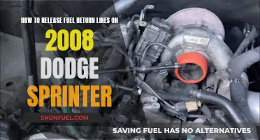 Dodge Sprinter Fuel Return Line Removal: A Step-by-Step Guide