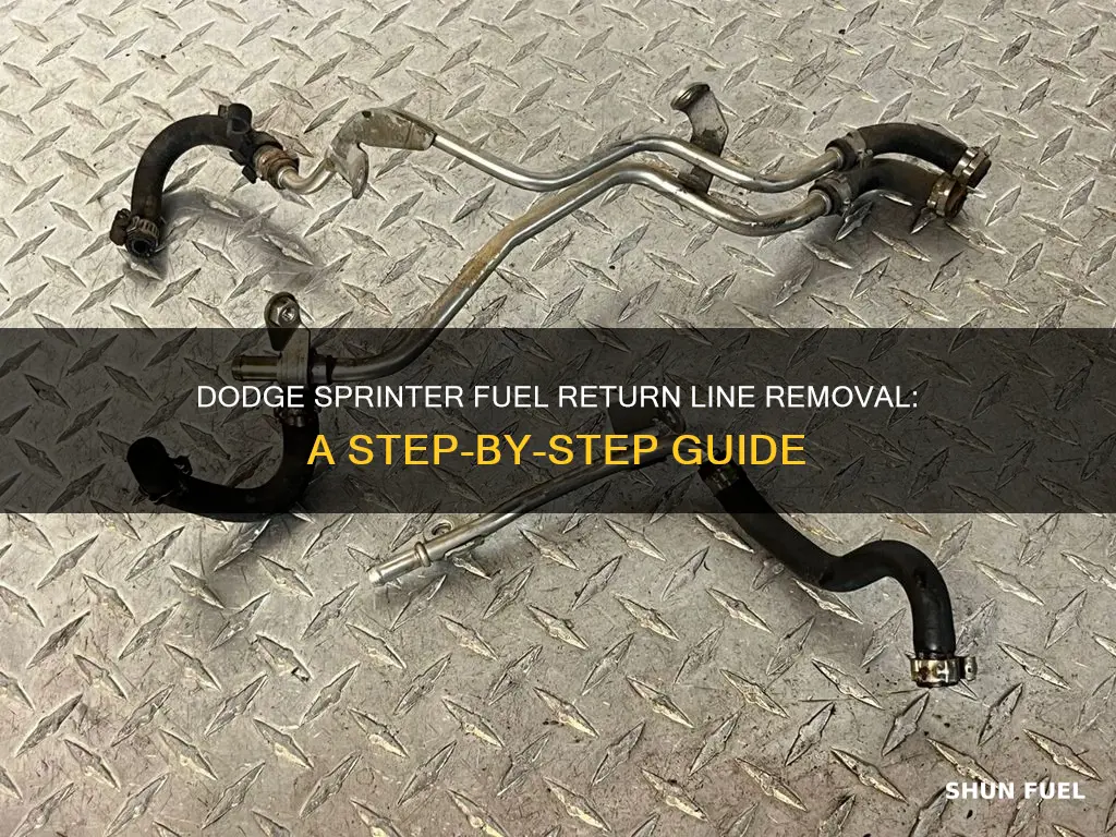 how to release fuel return lines on 2008 dodge sprinter