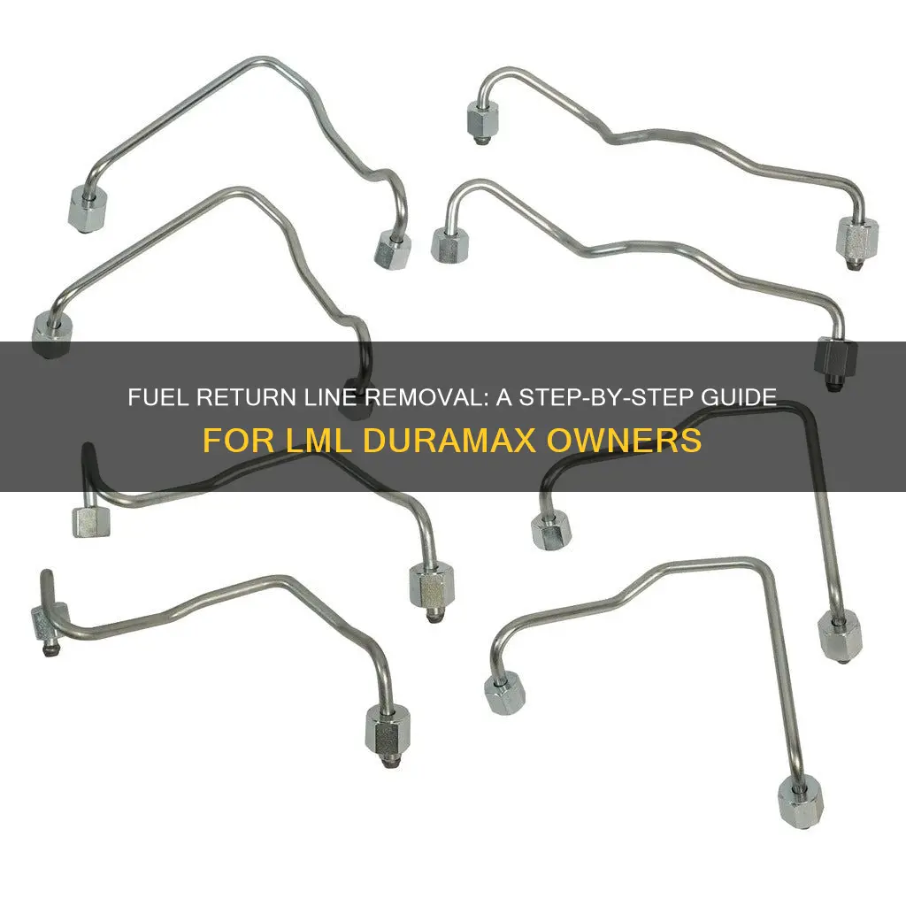 how to release fuel return lines on lml duramax