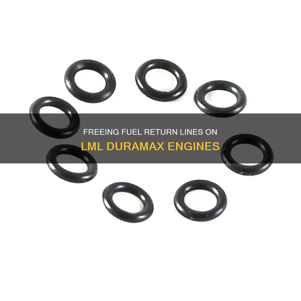 how to release fuel return lines on lml duramax