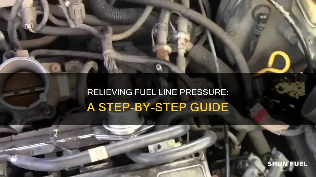 how to release pressure from fuel line