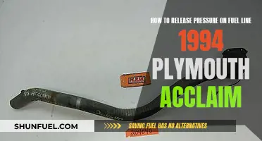 Relieving Fuel Line Pressure in a 1994 Plymouth Acclaim