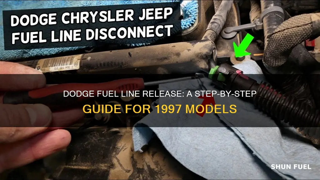 how to release the fuel lines on 1997 dodge