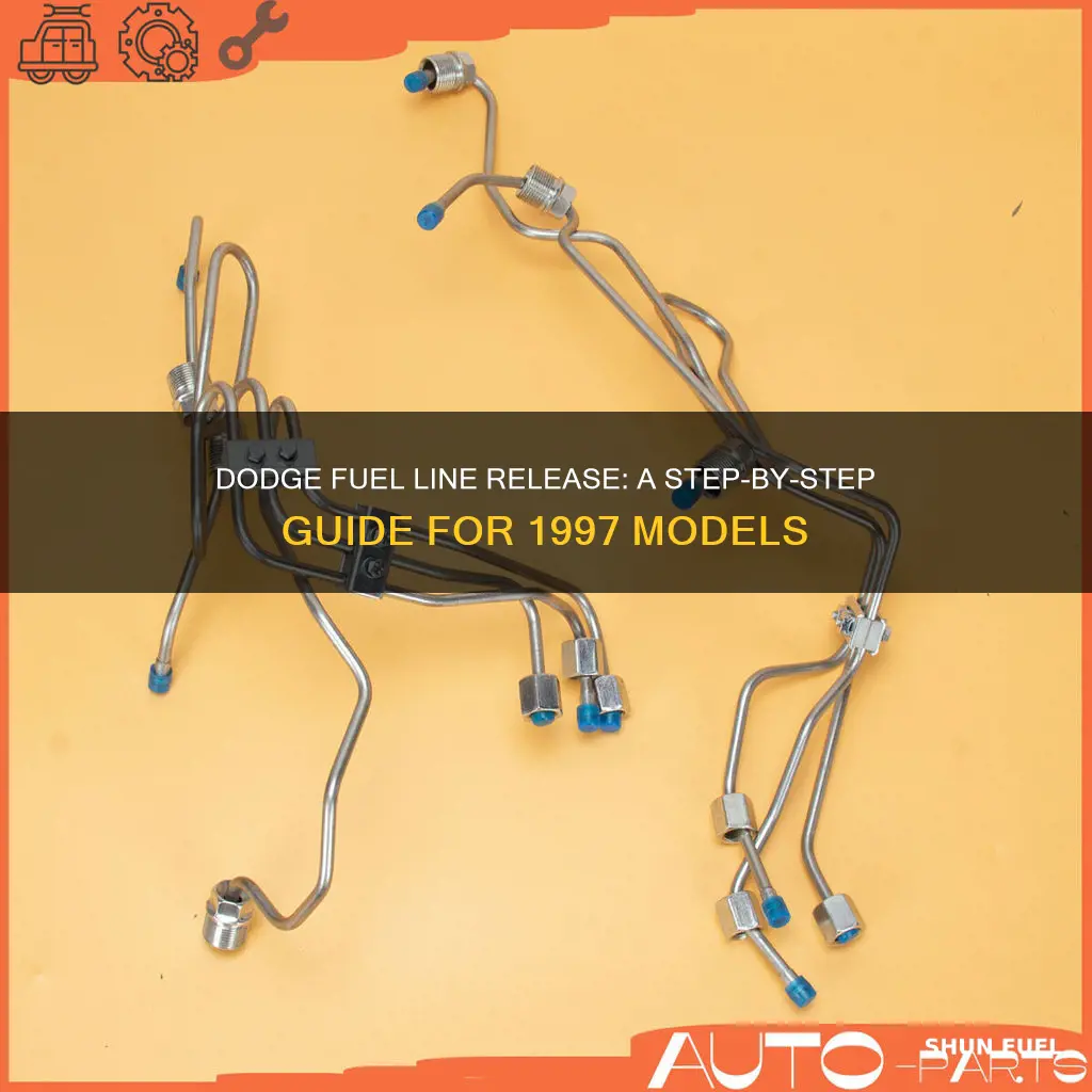 how to release the fuel lines on 1997 dodge