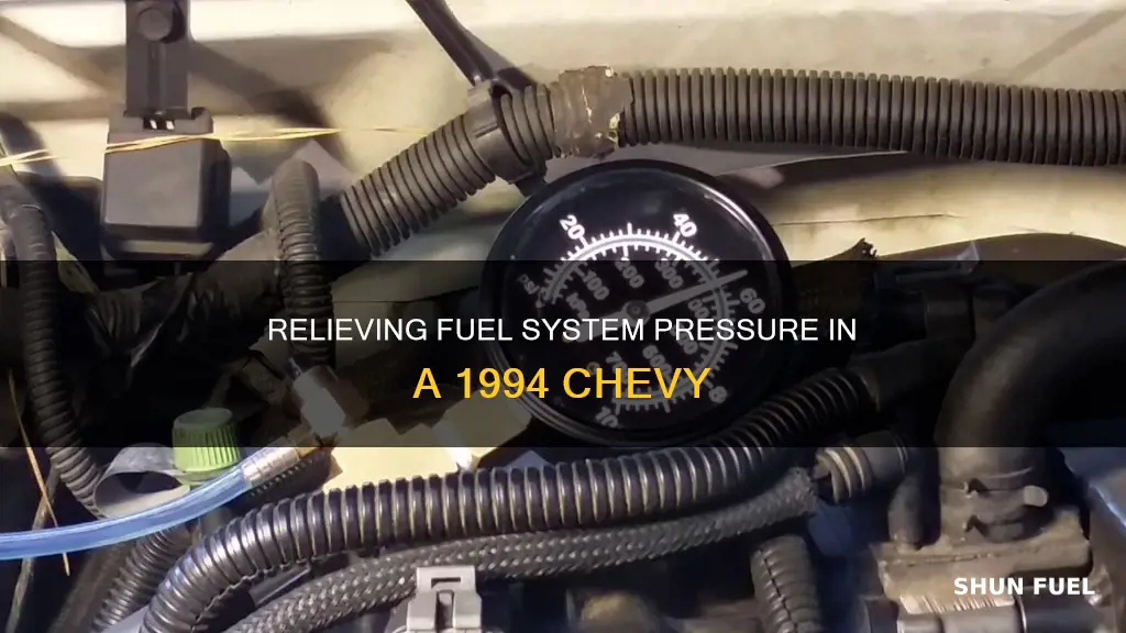 how to relieve fuel system pressure 1994 chevy