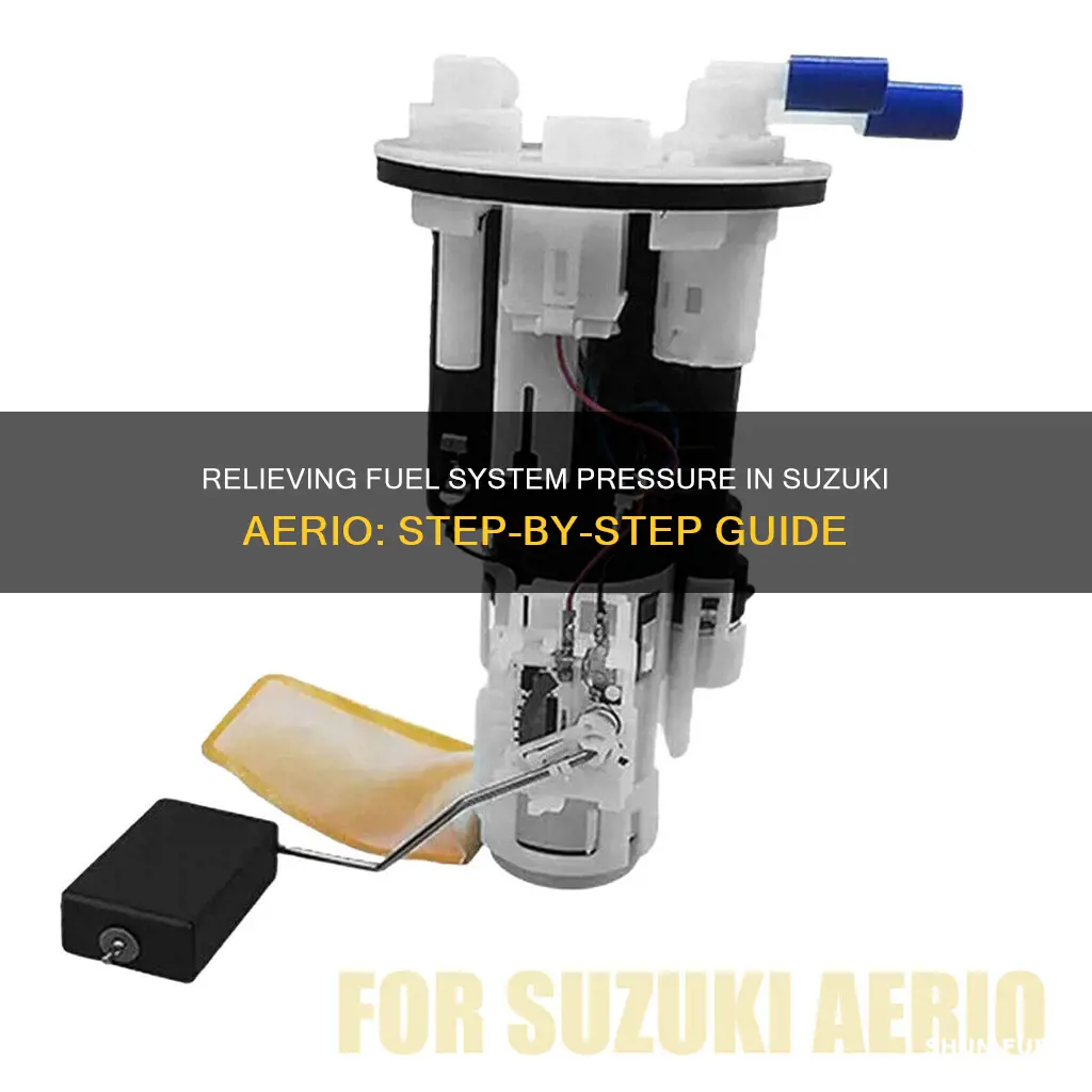 how to relieve fuel system pressure 2006 suzuki arieo