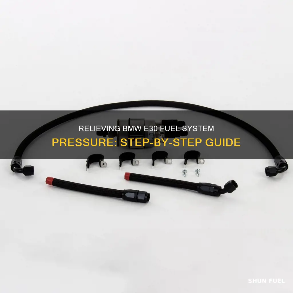 how to relieve pressure out of bmw e30 fuel system