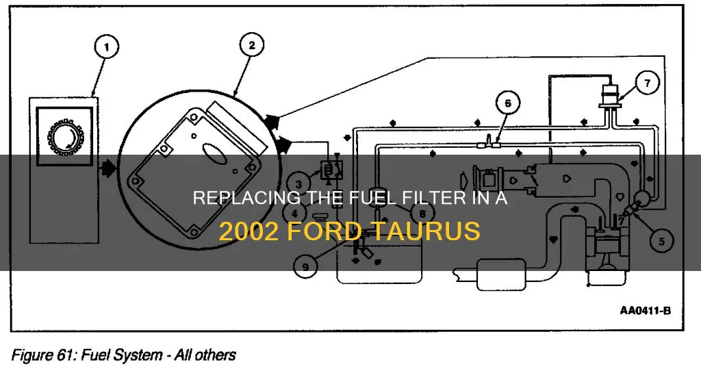 how to removal a fuel filter 2002 ford tarus