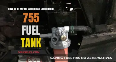 Cleaning and Removing the Fuel Tank on Your John Deere 755
