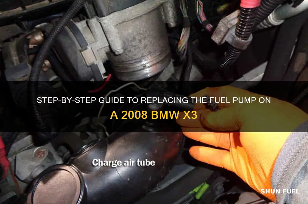 how to remove 08 bmw x3 fuel pump
