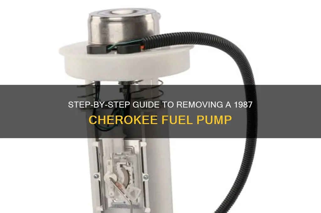 how to remove 1987 cherokee fuel pump