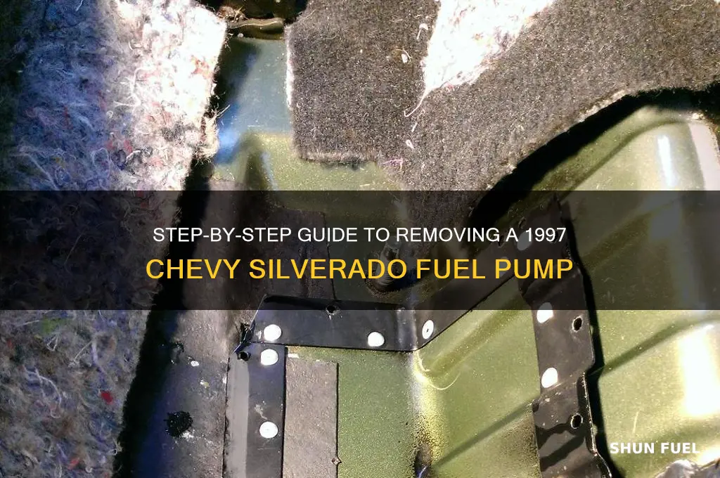 how to remove 1997 chevy silverado fuel pump