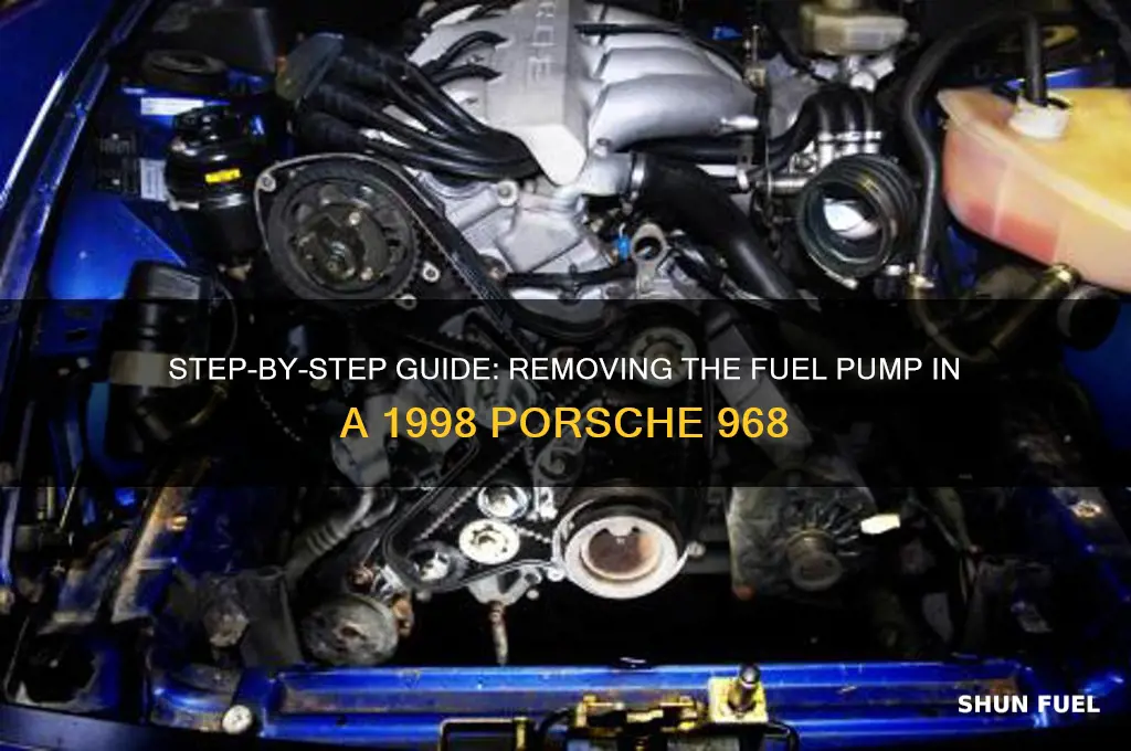 how to remove 1998 porsche 968 fuel pump