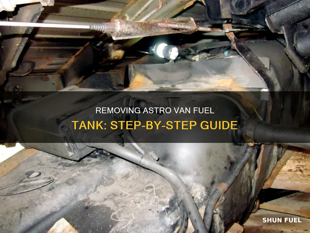 how to remove 2000 astro van fuel tank