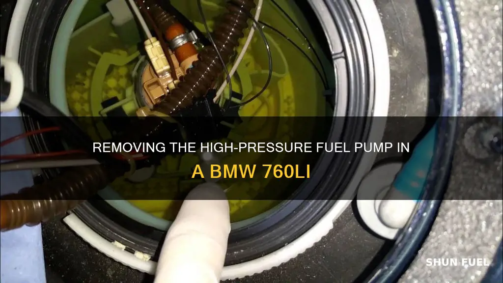 how to remove 2004 bmw 760li high pressure fuel pump