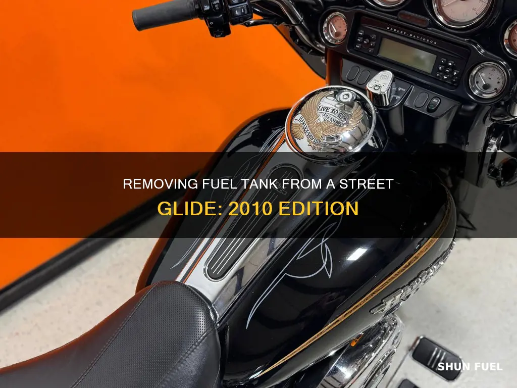 how to remove 2010 street glide fuel tank