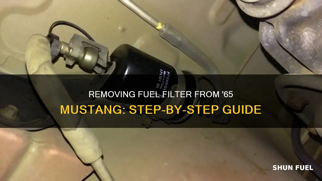 how to remove 65 mustang fuel filter