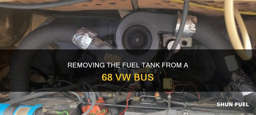 how to remove 68 vw bus fuel tank