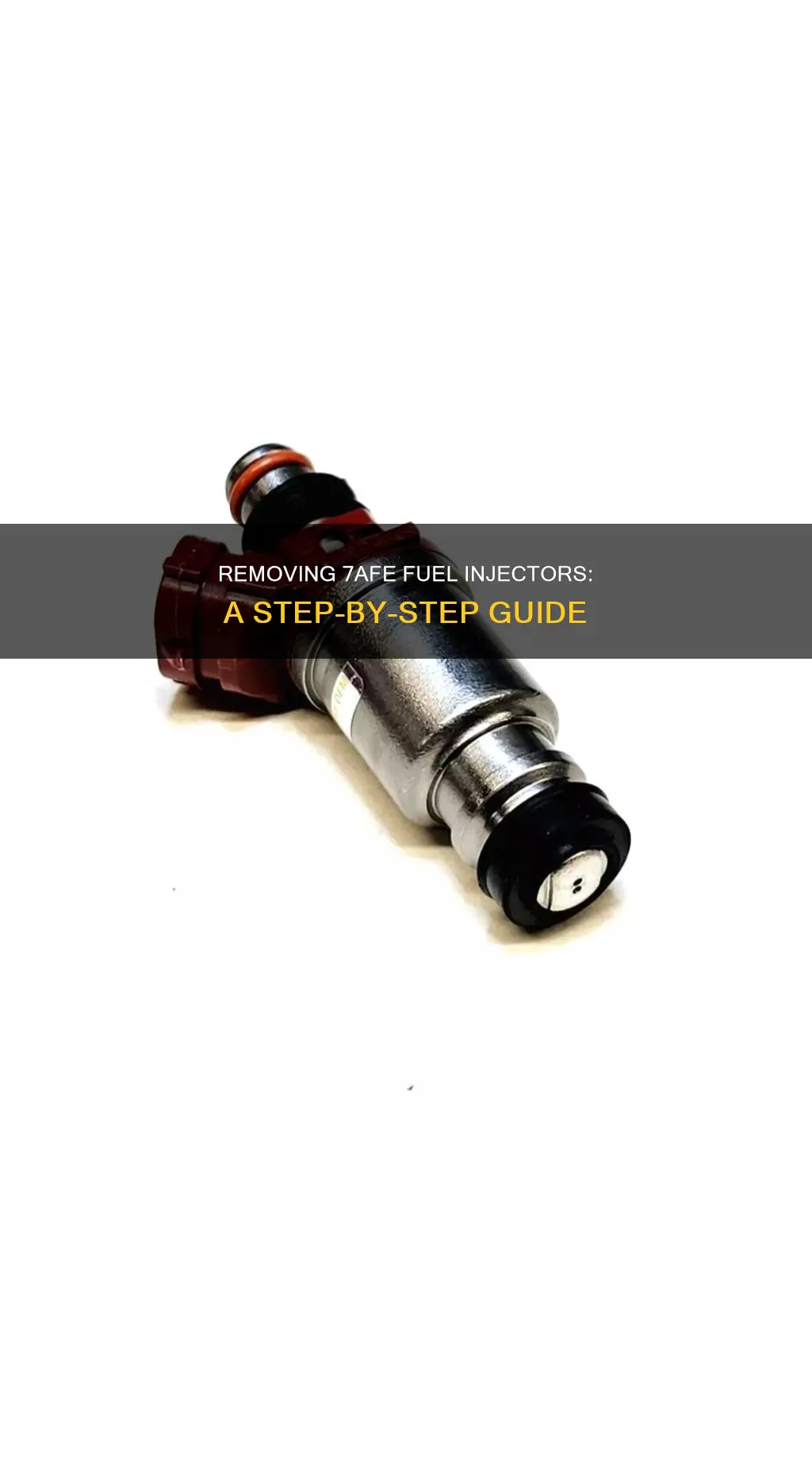 how to remove 7afe fuel injectors