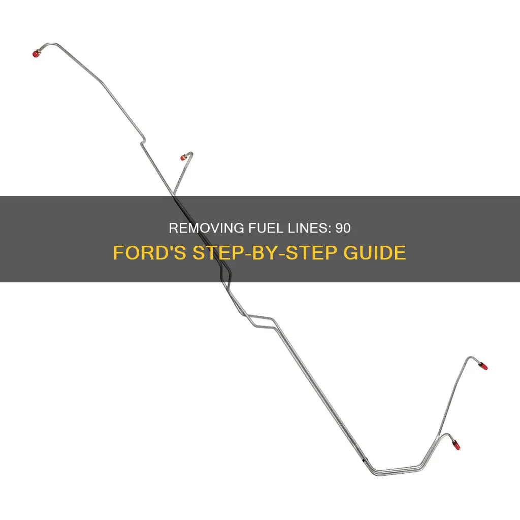 how to remove 90 ford fuel lines