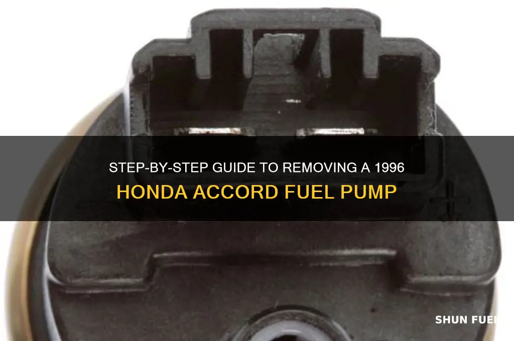 how to remove 96 honda accord fuel pump