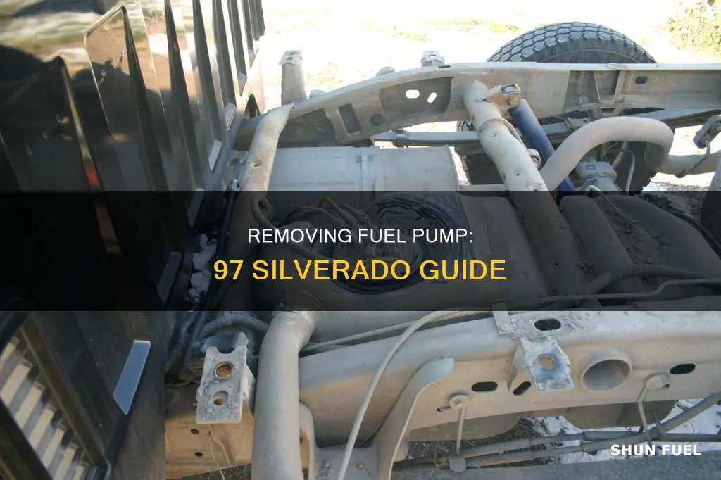 how to remove 97 silverado fuel pump from gas tank