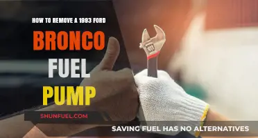 Step-by-Step Guide: Removing a 1993 Ford Bronco Fuel Pump