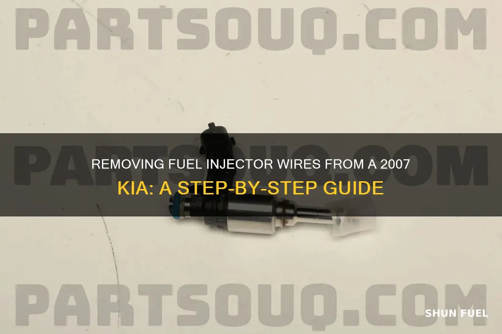 how to remove a 2007 kia fuel injector wire
