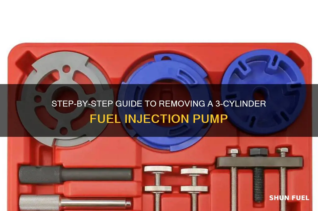 how to remove a 3 cylinder fuel injection pump