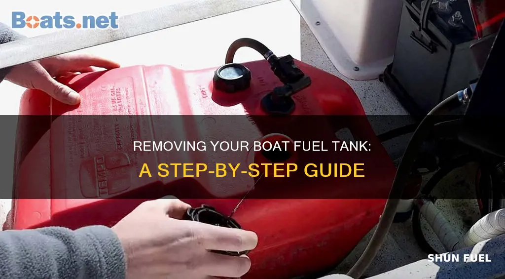 how to remove a boat fuel tank