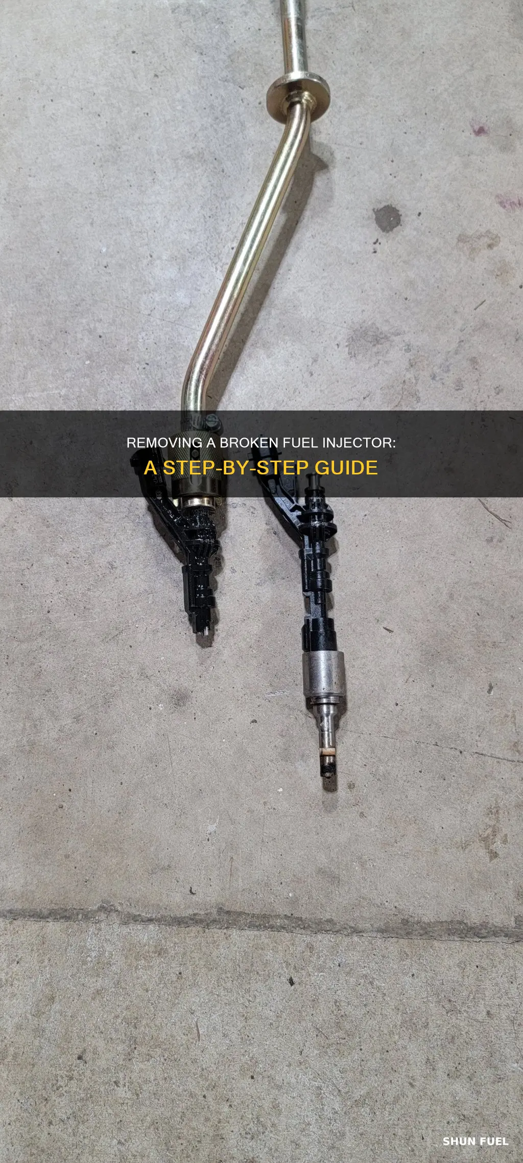 how to remove a broken fuel injector