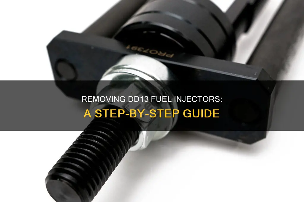 how to remove a dd13 fuel injector