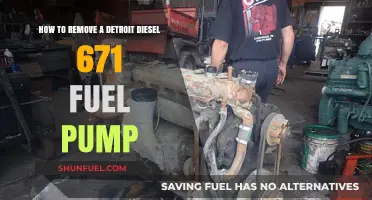 Removing the Fuel Pump from a Detroit Diesel 671 Engine