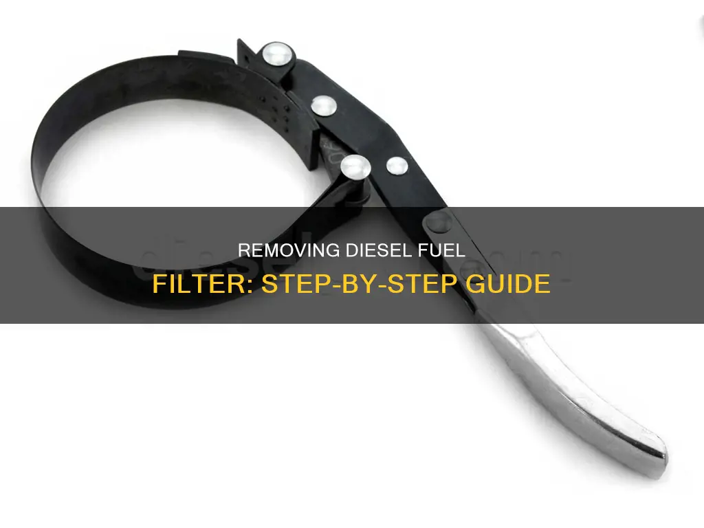 how to remove a diesel fuel filter