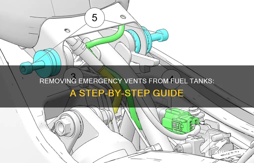 how to remove a emergency vent from a fuel tank