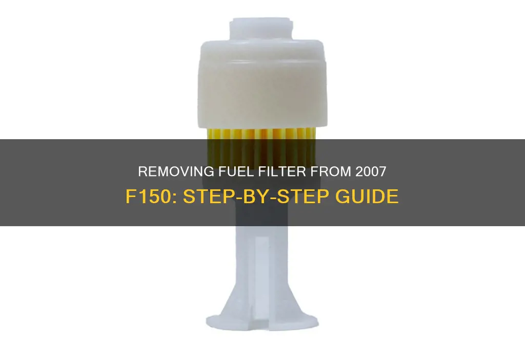 how to remove a fuel filter 2007 f150