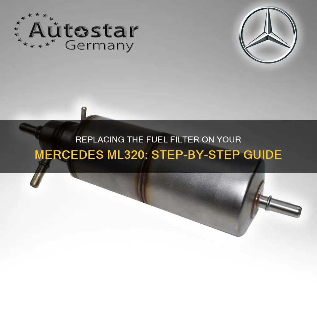 how to remove a fuel filter on a mercedes ml320