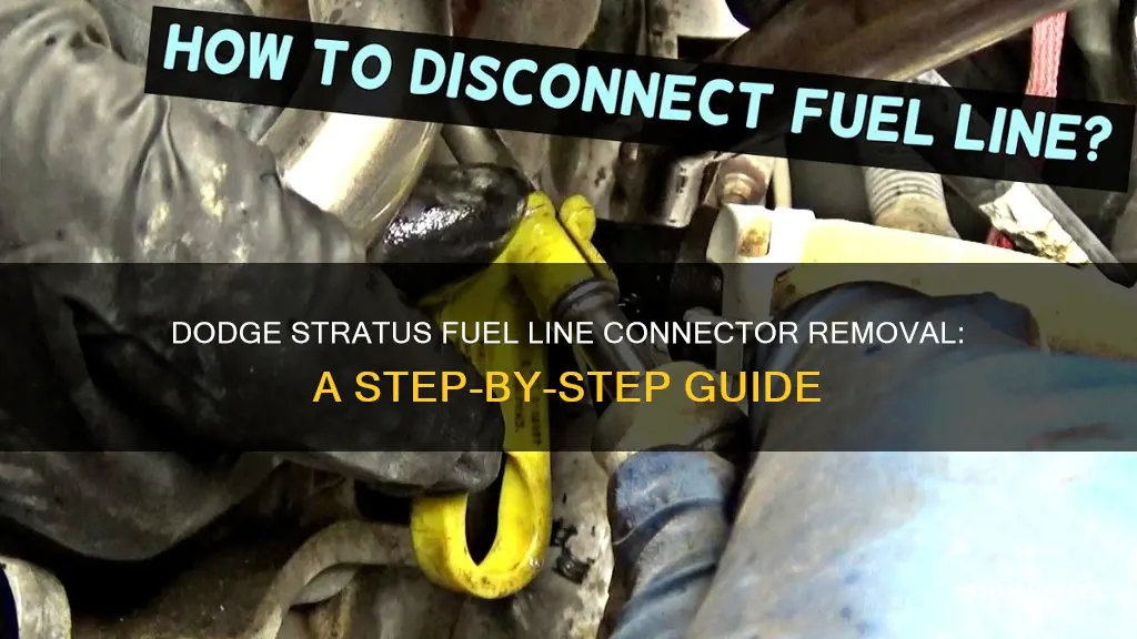 how to remove a fuel line connector dodge stratus