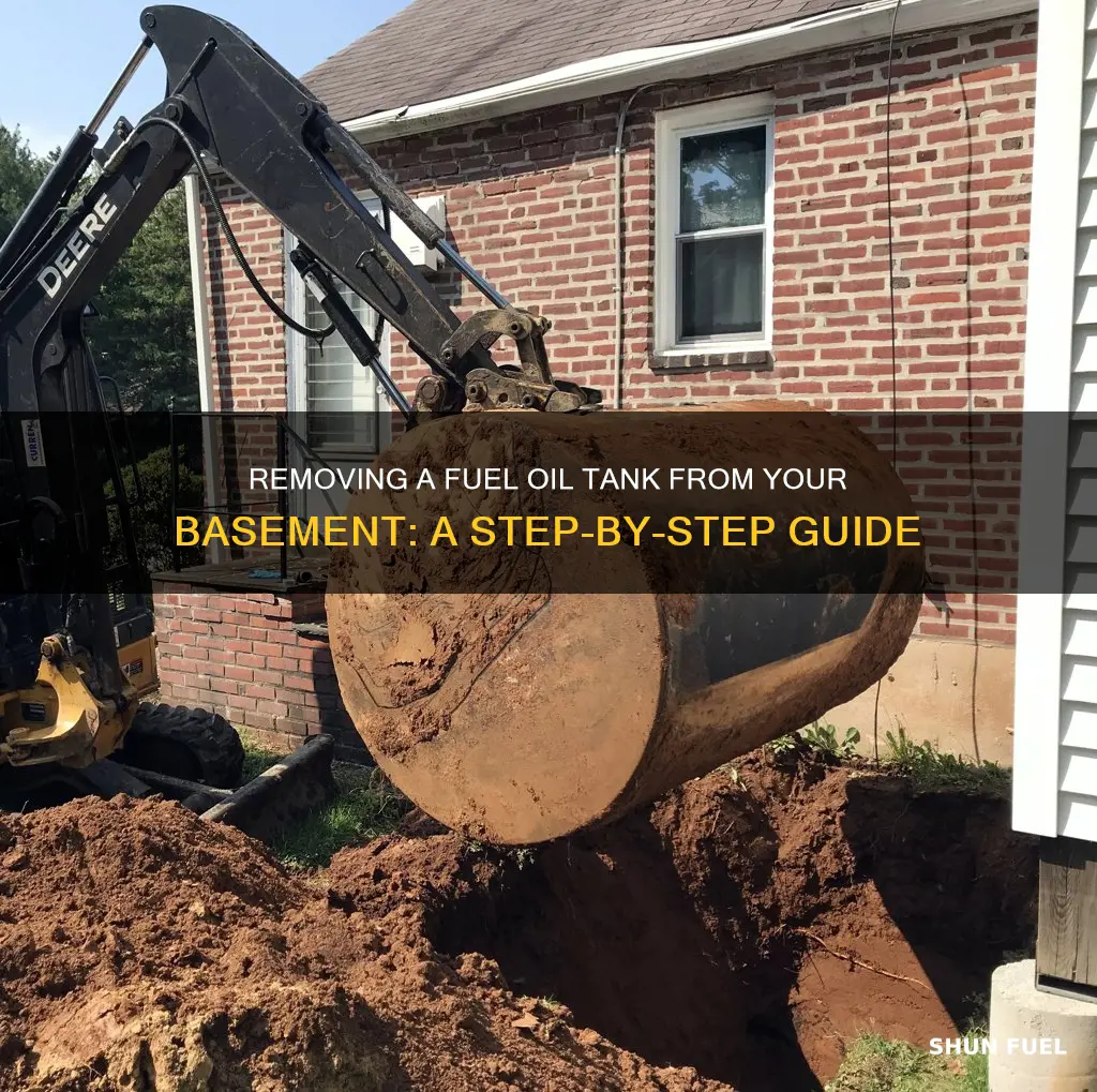 how to remove a fuel oil tank from basement