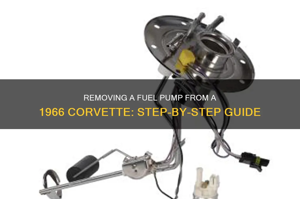 how to remove a fuel pump from a 66 corvette