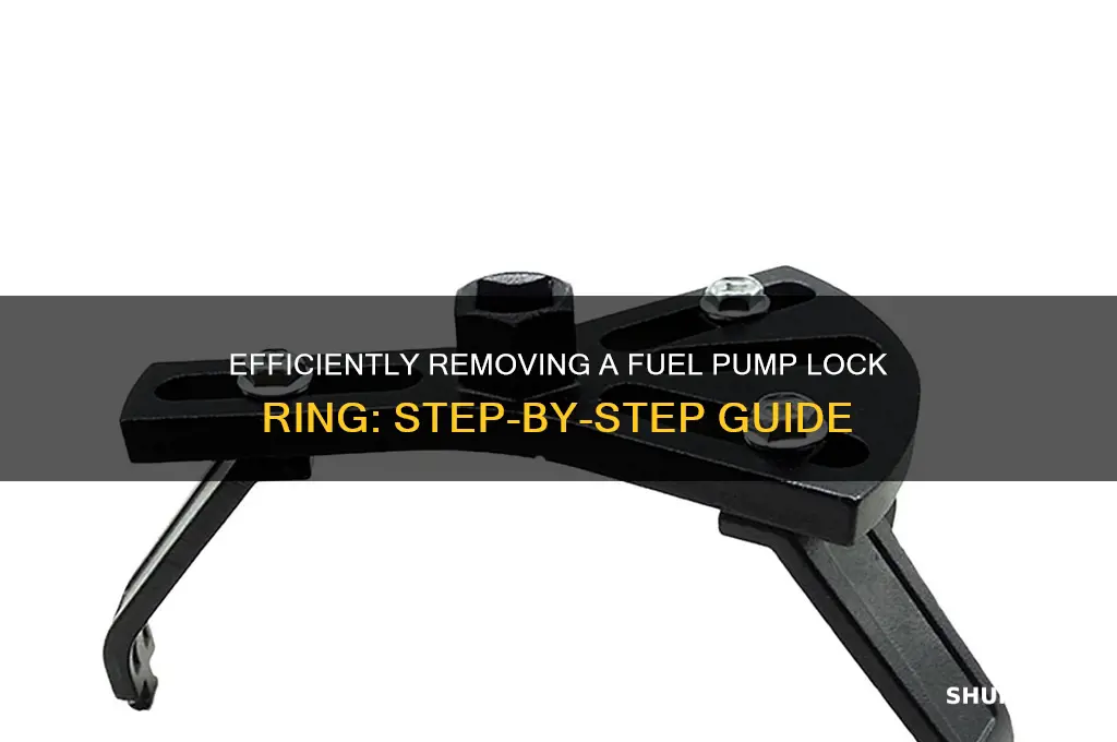 how to remove a fuel pump lock ring