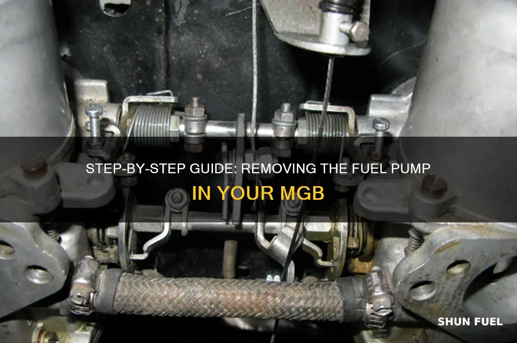 how to remove a fuel pump mgb