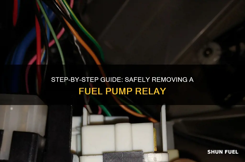how to remove a fuel pump relay