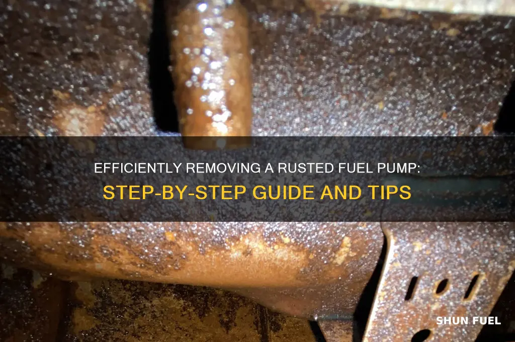 how to remove a rusted fuel pump