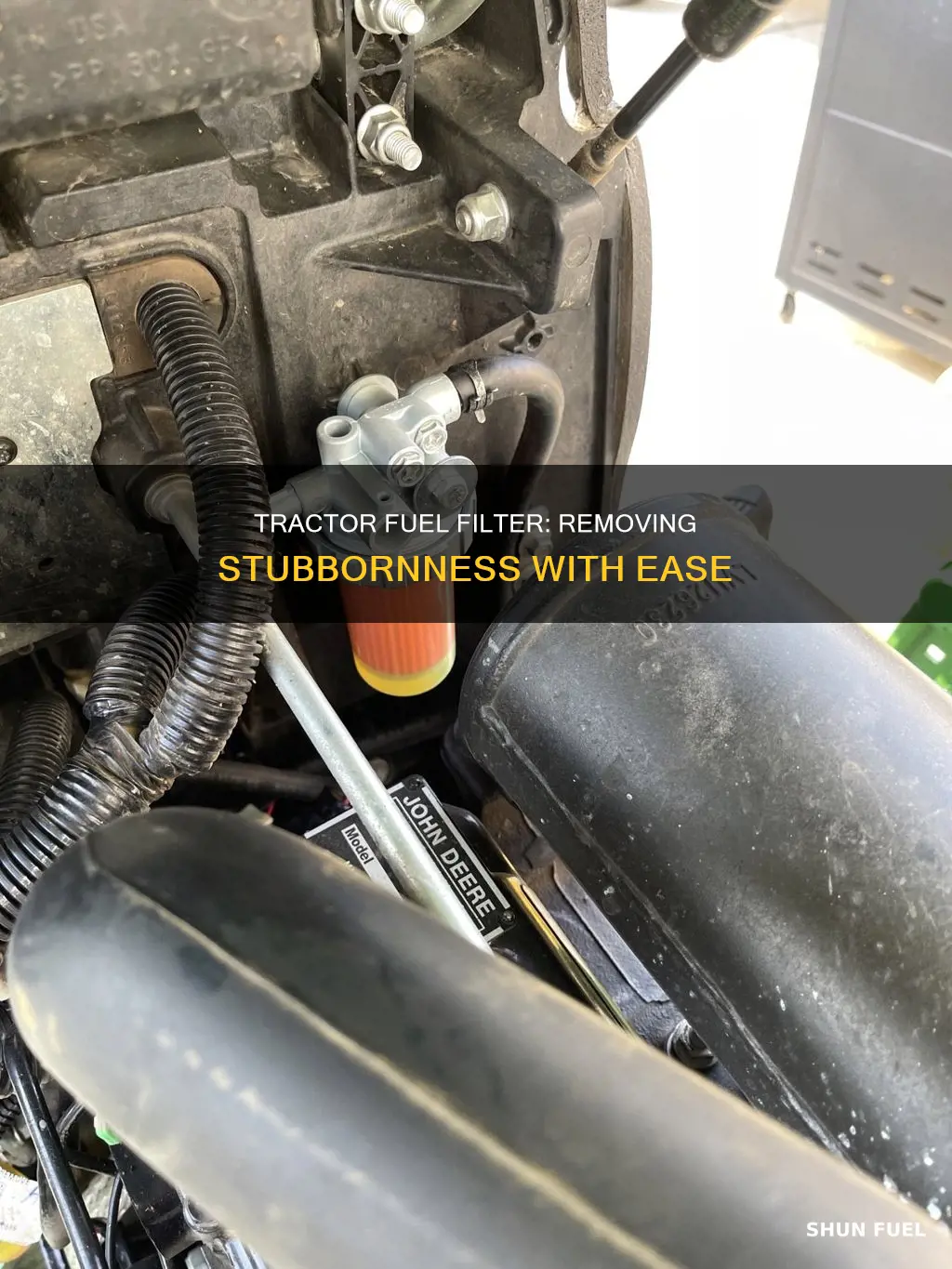 how to remove a stubborn fuel filter on a tractor