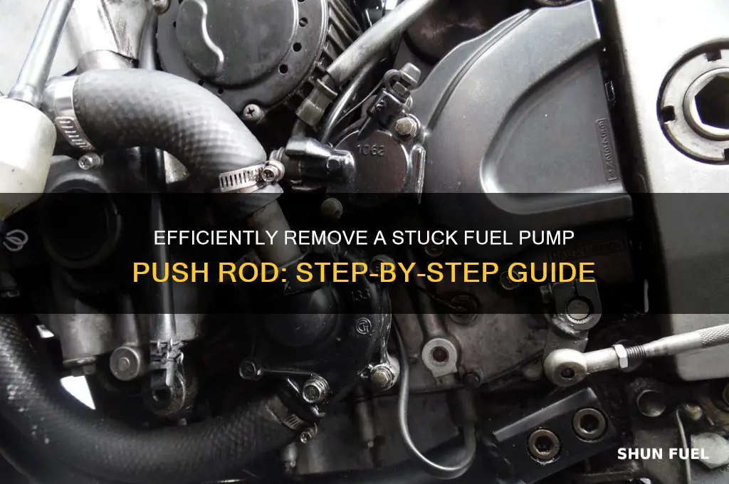 how to remove a stuck fuel pump push rod