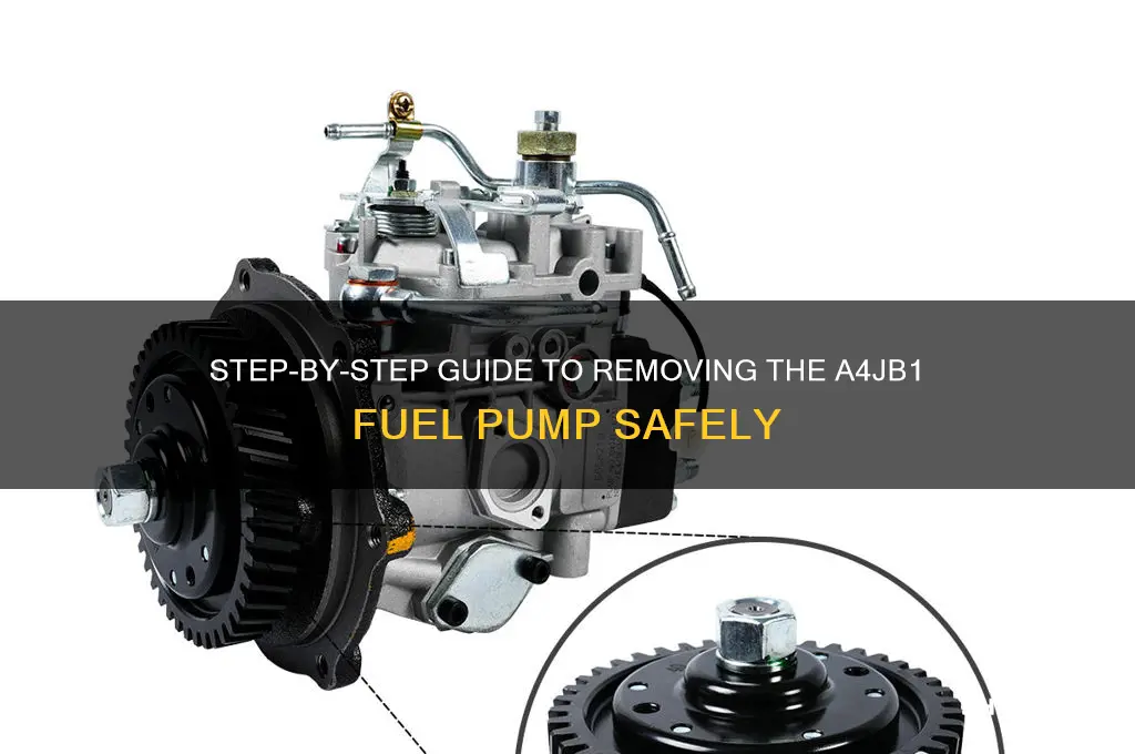 how to remove a4jb1 fuel pump