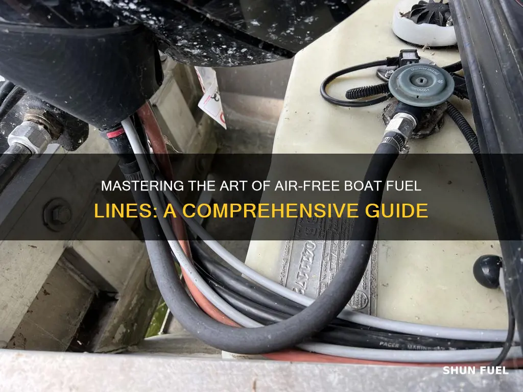 how to remove air from boat fuel line