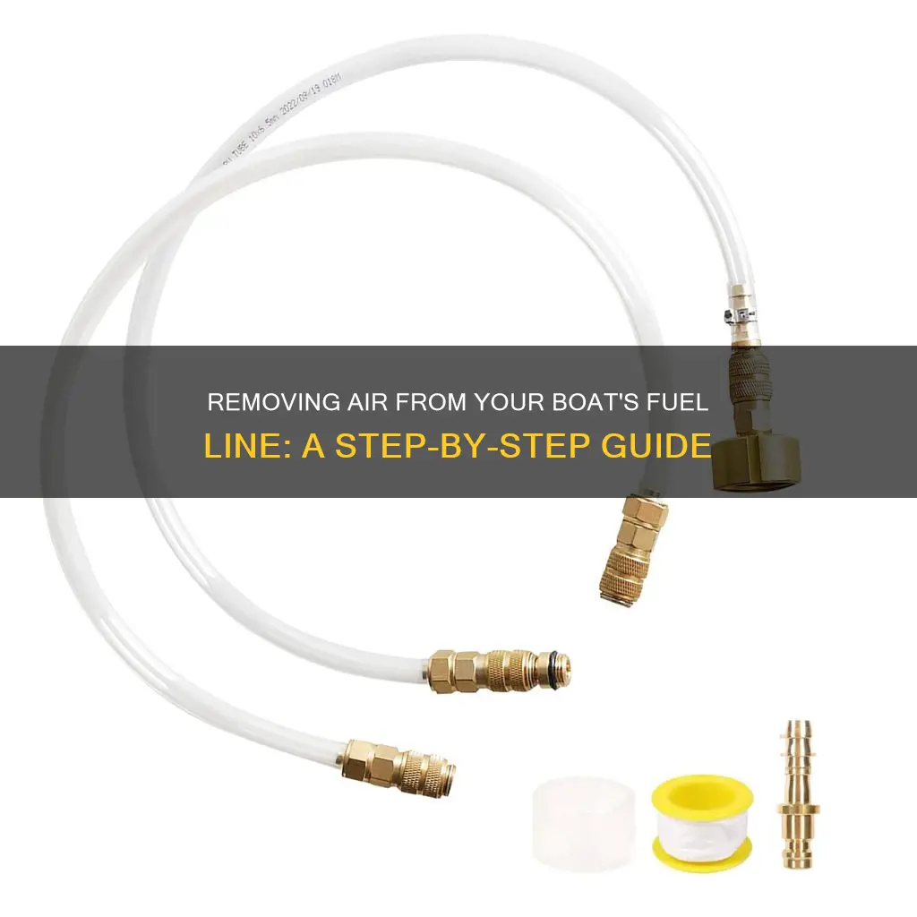 how to remove air from boat fuel line