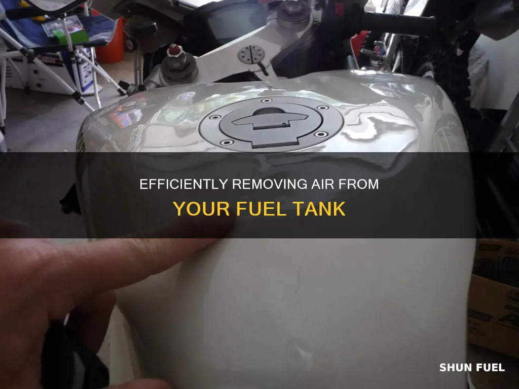 how to remove air from fuel tank